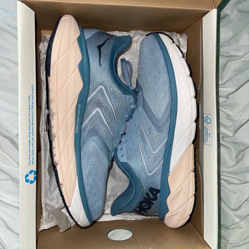 Women's Hoka One One Arahi 5 Blue Fog/Provincial Blue Mesh